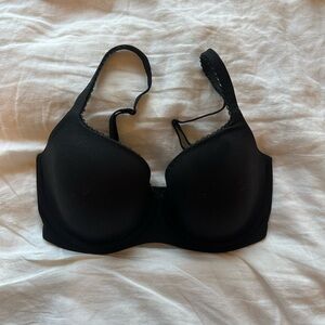 Victoria Secret Lined Demi Black Bra